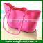 Wholesale fashion jelly foldable silicone beach bag