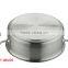 High tempered 2qt commercial Kitchen pasta casserole sauce cooking pot with stainless steel hotel restaurant double-ply bottom