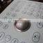 Scratch proof industrial membrane keyboard with trackball for beverage