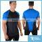 Mens fitness gym dri fit custom fashionable compressed muscle fit t shirts