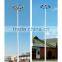 LED high mast light Led street light with Q235 galvanized steel poles