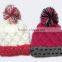 Custom Colorful Knit Pompom Beanie Hats Cheap Baby Caps and Hats