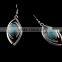 Bohemian Vintage Evil Eye Shape Turquoise Natural Stone Dangle Earrings For Women