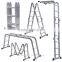 Alu Leiter Multi Purpose Ladder with Telescopic Feet Includes Free Scaffolding Boards