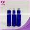 Aromatherapy Glass Roll on Bottles, cobalt blue Frosted Glass with black cap and plastic Roller Ball