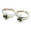 Beautiful Pair !! Red Onyx_Green Onyx_White CZ 925 Sterling Silver Toe Ring, 925 Silver Jewelry, For Beautiful Foot
