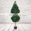 Potted Artificial Bell Topped Topiary Tree