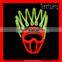 EL wire halloween devil maskss/festival face mask/electric face mask