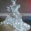 3d Lighted Ice Deer Christmas Decoration Motif Rope Light Reindeer With Car