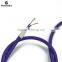 Hot Sale Colourful Fabric Textile Power Cord,Purple Fabric Electric Cord Round