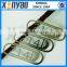 Number custom sliver metal bookmark