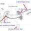 knurled+polished stainless steel grab bars (304SS) for bathroom/toilet