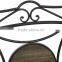 Antique Brown Garden Bench with Arbour