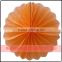 Orange & Black tissue paper Hanging Fans and pompoms Halloween party decoration                        
                                                Quality Choice