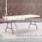 high quality 183cm adjustable plastic modern coffee table whith lock/hot sell plastic cafe table chair set