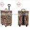 Factory Price Leopard Luggage Trolley Makeup Case                        
                                                Quality Choice