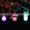 Clear acrylic color changing led christmas light decorations,xmas led flash light ,xmas night light