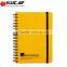 Custom printed bulk spiral bound notebooks with elastic strap