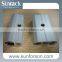 solar support structure thin film panel clamp