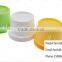 50g White Plastic PP Mask Scrub Mask beauty mask straight barrel cups frosted jar and lid cap
