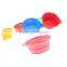 Newest new products new design foldable silicone pet bowl