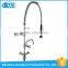 factory OEM&ODM Commercial Pre-rinse long neck brushed treatment 304 stainless steel health water faucet