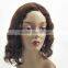 New Silky Soft Natural Wave Wigs 100% Indian Human Hair Wave Curly Brown Wigs N514