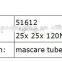 fashion glossy empty mascara tube