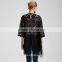 women kimono sleeve fringe hemmed lace jacket