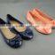 Cute girls ballet flat shoes cheap fancy shoes girls shoes with bow
