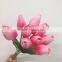 fabric tulip flower PU tulip with 12 head artificial tulip bouquet