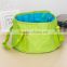 High quality Folding Waterproof Fishing Bucket / Camping Wash Basin / Portable Travelling Storage Bag