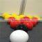 Yellow and Red Color Football Billiard Balls Snookball
