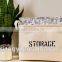 Sturdy Jute Foldable Book Towel Lego Bricks Toys Tote Bag/Bin Box/ Storage Basket