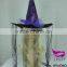 Party hats halloween purple lace witch hat