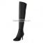 2016 factory wholesale women over knee high heel boots CP6892-2