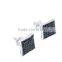 Micro pave setting jewelry 925 silver jewelry square shape stud earring pave setting