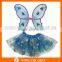 Good quality tutu skirt solid color factory directly girl's tutu with Butterfly wings