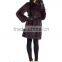 Fashion design lady's down jacket with fox fur coat