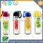 Sports Lemon Juice Flip Lid Bottle Fruit Infusing Infuser Water Bottle Cup