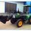 Tractor with pallet fork, quickly model, also add 4in1 bucket