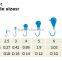 Wholesale tear drop tungsten ice fishing jigs