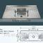export Iraq hot style JZ-825 100x50 stainless steel sink