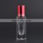 Wholesale 6ml empty rectangle shaped clear glass roll on bottle with aluminum cap for cosmetic perfume essential oil packaging