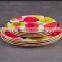 Colorful Decal Design Burst Sells Bamboo Fiber Dinnerware Sets