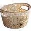 Lace Basket With 2 Sizes, Plastic Lace Basket With Handle, Round Shape Basket