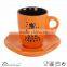 2015 New product dinnerware milk mug with saucer