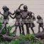 Outdoor Garden Decoration Bronze Statues Life Size Kids BSLSK-102