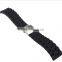 Waterproof rubber watchband 18 20 22 24mm folding buckle male sports watch strap