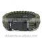 camping/travel/outdoor activity PARACORD BRACELET for emergercy with whistel and compass